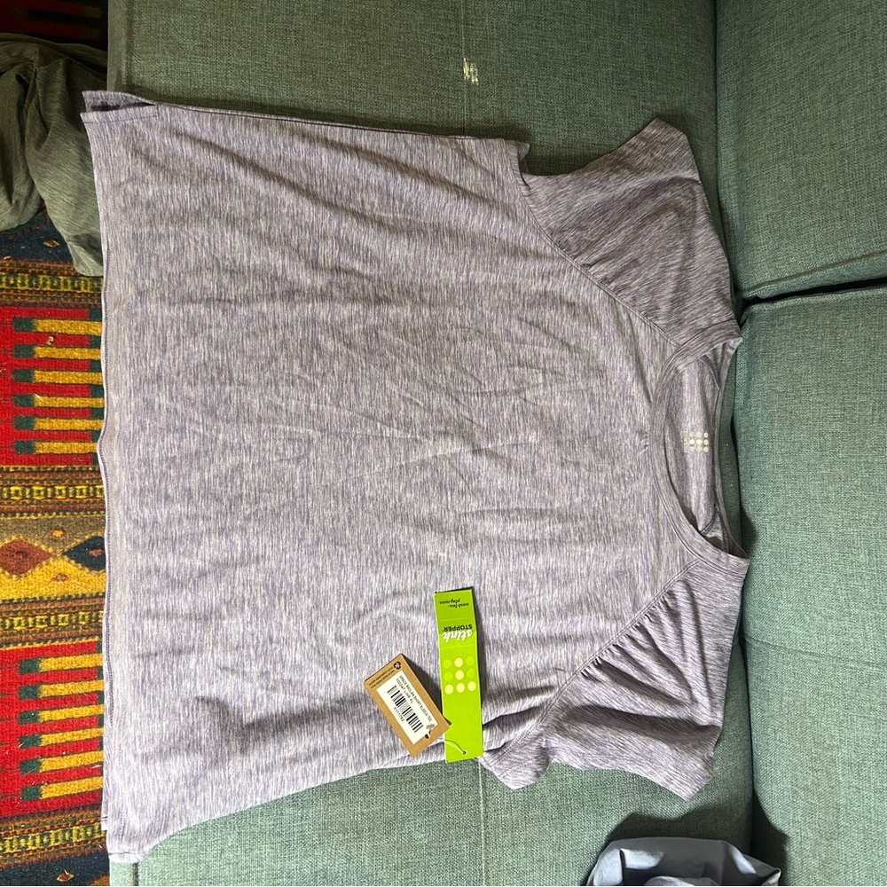 Title nine Gray Relaxed Short Sleeve Tee